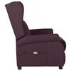 vidaXL Fauteuil de massage Violet Tissu