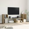 vidaXL Meubles TV 2 pcs chêne sonoma 75x30x50 cm bois d'ingénierie