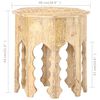 vidaXL Table d'appoint &Oslash;48 cm Bois de manguier massif
