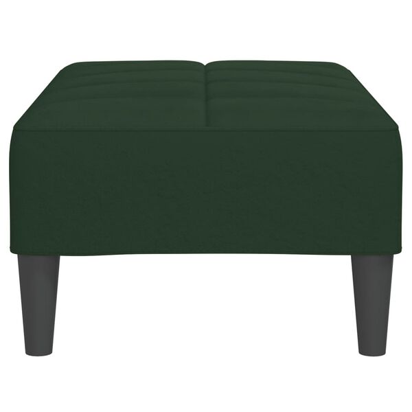 vidaXL Repose-pied Vert fonc&eacute; 78x56x32 cm Velours
