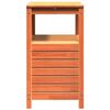 vidaXL Table de rempotage avec étagères marron bois massif de pin