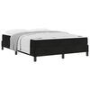 vidaXL Lit &agrave; ressorts avec matelas Noir 160 x 220 cm tissu