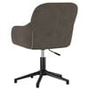 vidaXL Chaise pivotante de bureau Gris fonc&eacute; Velours