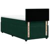 vidaXL Sommier &agrave; lattes de lit et matelas Vert fonc&eacute; 80x200 cm Velours