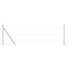 vidaXL Cl&ocirc;ture avec poteau Argent&eacute; 0,4 x 50 m Acier