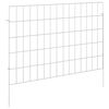vidaXL Cl&ocirc;ture de jardin avec piquets 24 pcs 75 x 50 cm Mesh Argent&eacute;