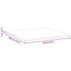 vidaXL Surmatelas Blanc 160 x 200 cm Tissu jacquard