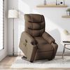 vidaXL Fauteuil de massage inclinable Marron Tissu