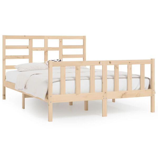 vidaXL Cadre de lit sans matelas 140x200 cm bois massif de pin