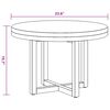 vidaXL Table basse Teck R&eacute;sine 60 cm