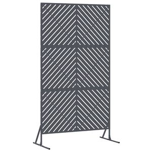 vidaXL &Eacute;cran de confidentialit&eacute; Anthracite 100 x 50 x 180 cm Acier