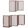 vidaXL Barri&egrave;re pour chien porte pliable 15 panneaux bois de peuplier