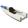 vidaXL Kayak gonflable bleu 424x81x31 cm polyester