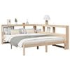 vidaXL Lit bibliothèque sans matelas 140x190 cm bois de pin massif