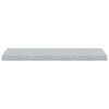 vidaXL &Eacute;tag&egrave;res murales flottantes 4 pcs gris b&eacute;ton 80x23,5x3,8 cm MDF