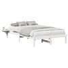 vidaXL Cadre de lit Blanc 120 x 190 cm Pin massif