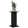 vidaXL Support de Plante 2 pcs Chêne noir 30 x 30 x 60 cm