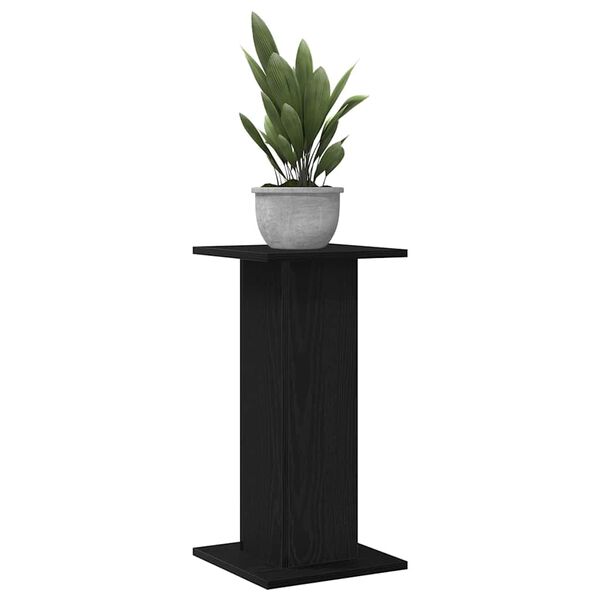 vidaXL Support de Plante 2 pcs Chêne noir 30 x 30 x 60 cm