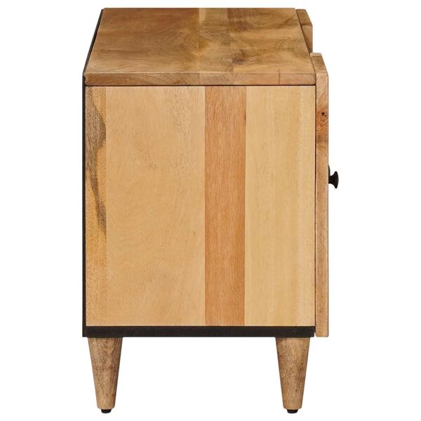 vidaXL Meuble TV Naturel 105 x 33,5 x 46 cm Bois de mangue massif