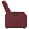vidaXL Fauteuil inclinable électrique rouge bordeaux similicuir