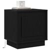 vidaXL Cabinet de chevet Noir 44 x 34,5 x 45 cm Bois d'ing&eacute;nierie