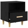 vidaXL Cabinet de chevet Ch&ecirc;ne noir 40 x 35 x 47 cm Bois d'ing&eacute;nierie