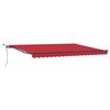 vidaXL Tissu de auvent avec Rouge 450 &times; 300 cm Polyester