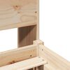 vidaXL Lit biblioth&egrave;que sans matelas 90x190 cm bois de pin massif