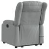 vidaXL Fauteuil de massage inclinable Gris clair Tissu