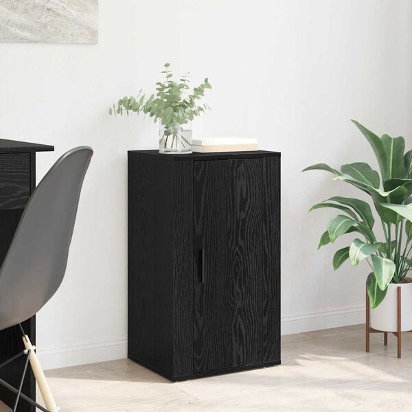 vidaXL Buffet Ch&ecirc;ne noir 40 x 33 x 70 cm Bois d'ing&eacute;nierie