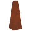 vidaXL Braise Marron 35 x 35 x 100 cm Acier Corten