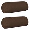 vidaXL Coussin avec oreiller HEERLEN 2 pc Marron Tissu