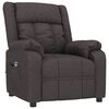 vidaXL Fauteuil inclinable &eacute;lectrique Marron fonc&eacute; Tissu