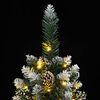 vidaXL Sapin de Noël artificiel mince 150 LED 150 cm