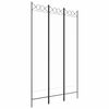 vidaXL Cloison de s&eacute;paration 3 panneaux Blanc 120x200 cm Tissu