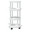 vidaXL Chariot de m&eacute;nage avec panier de rangement Aluminium