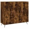 vidaXL Buffet ch&ecirc;ne fum&eacute; 90x34x80 cm bois d'ing&eacute;nierie