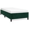 vidaXL Cadre de lit sans matelas vert fonc&eacute; 90x190 cm velours