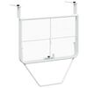 vidaXL Table de balcon Blanc 60x40 cm Acier