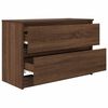 vidaXL Meuble TV ch&ecirc;ne marron 80x35x54 cm bois d'ing&eacute;nierie