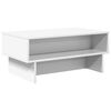 vidaXL Table basse Blanc 80 x 46 x 35 cm Bois d'ing&eacute;nierie