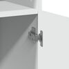 vidaXL Armoire de rangement blanc 70x42,5x225 cm bois d'ing&eacute;nierie