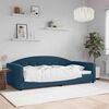 vidaXL Lit de repos sans matelas bleu 100x200 cm velours