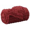 vidaXL Couvertures &agrave; jeter 6 pcs Rouge Bordeaux 270 x 240 cm Toison