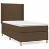 vidaXL Sommier &agrave; lattes de lit avec matelas Marron fonc&eacute; 100x200 cm