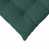 vidaXL Coussins de siège 2 pcs Vert foncé 40 x 40 x 6 cm tissu