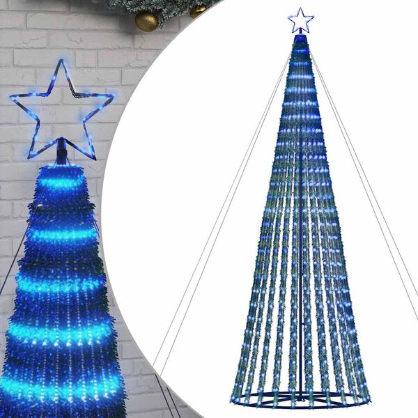 vidaXL Sapin de Noël à LED 1028 LED bleu 403 cm