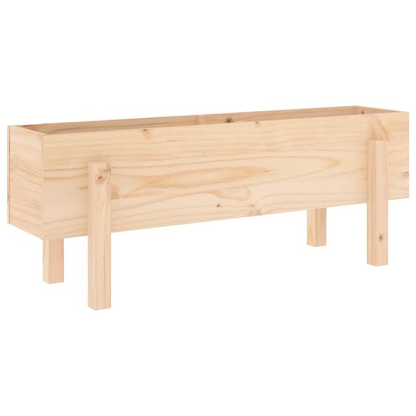 vidaXL Lit sur&eacute;lev&eacute; de jardin 101x30x38 cm bois de pin massif