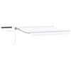 vidaXL Auvent r&eacute;tractable &eacute;lectrique Blanc 3 x 2,5 m