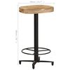 vidaXL Tabourets de bar lot de 2 66 cm bois de manguier massif